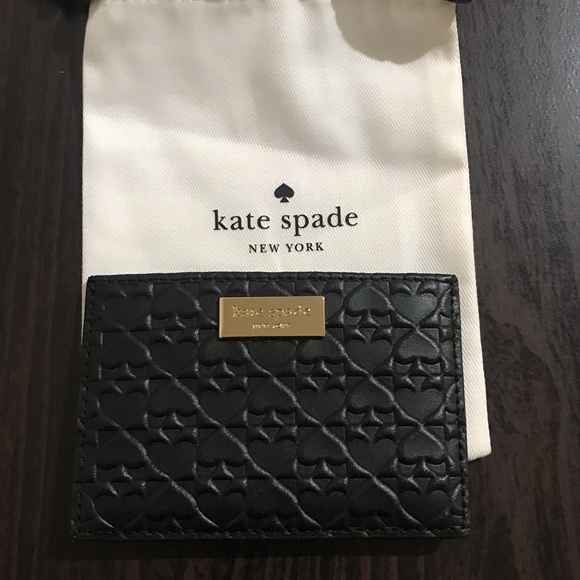 kate spade Handbags - KATE SPADE GRAHAM EMBOSSED LEATHER CARD HOLDER